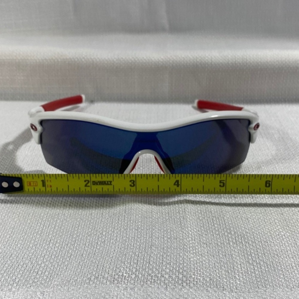 Oakley Radar Path Sunglasses White Red Blue Lens Sport Shield 09-6712 - Picture 9 of 11